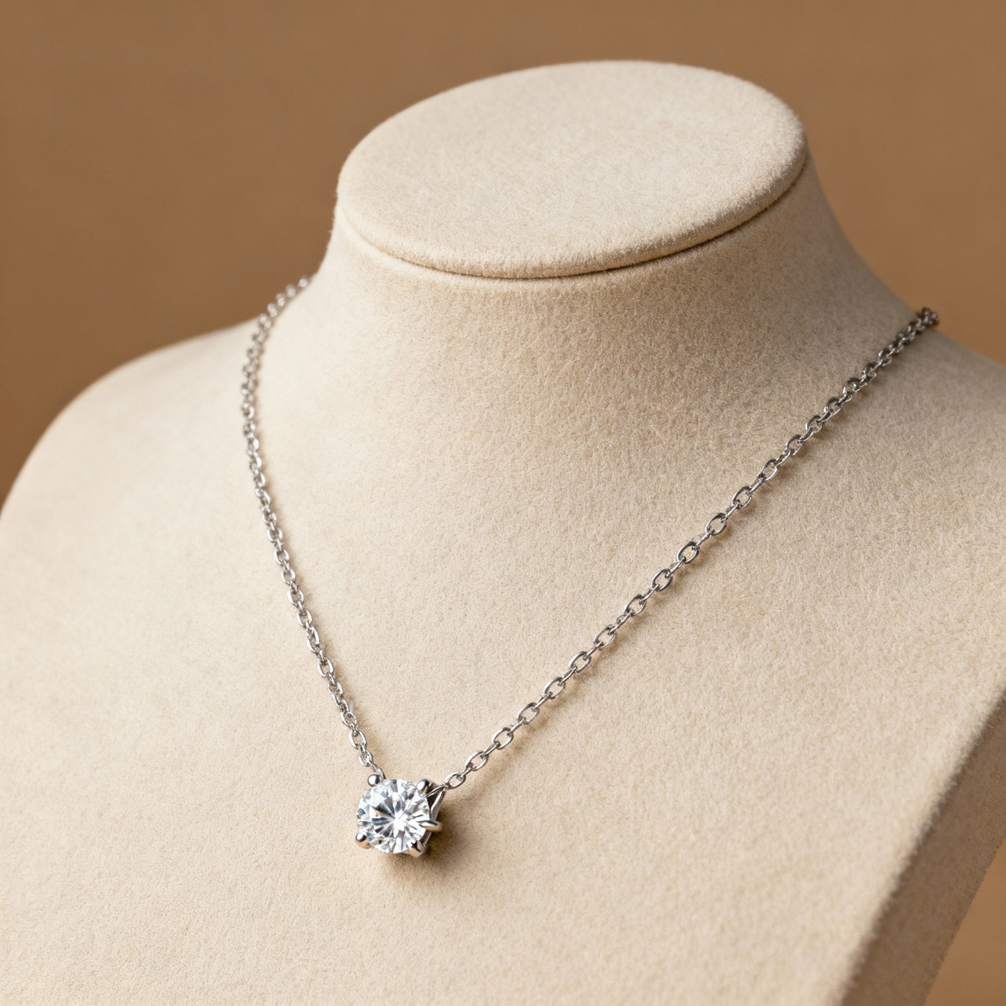 Solitaire Diamond Necklace