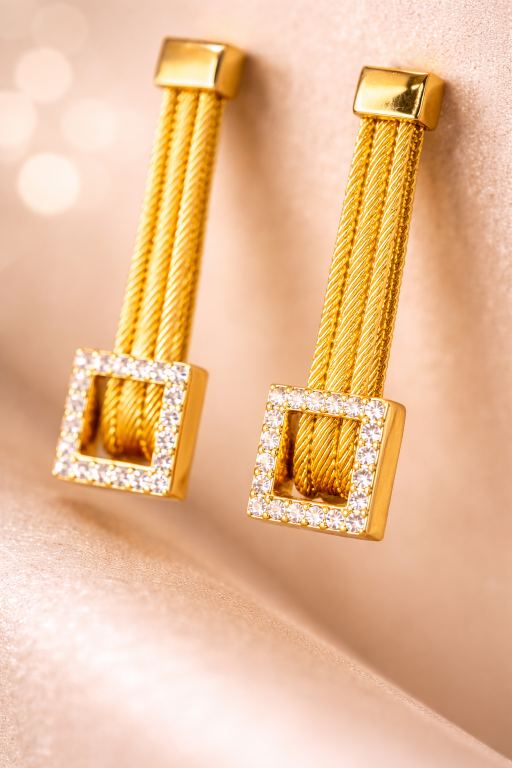 Kerasus 02 Heritage Trabzon Braided Gold Earrings