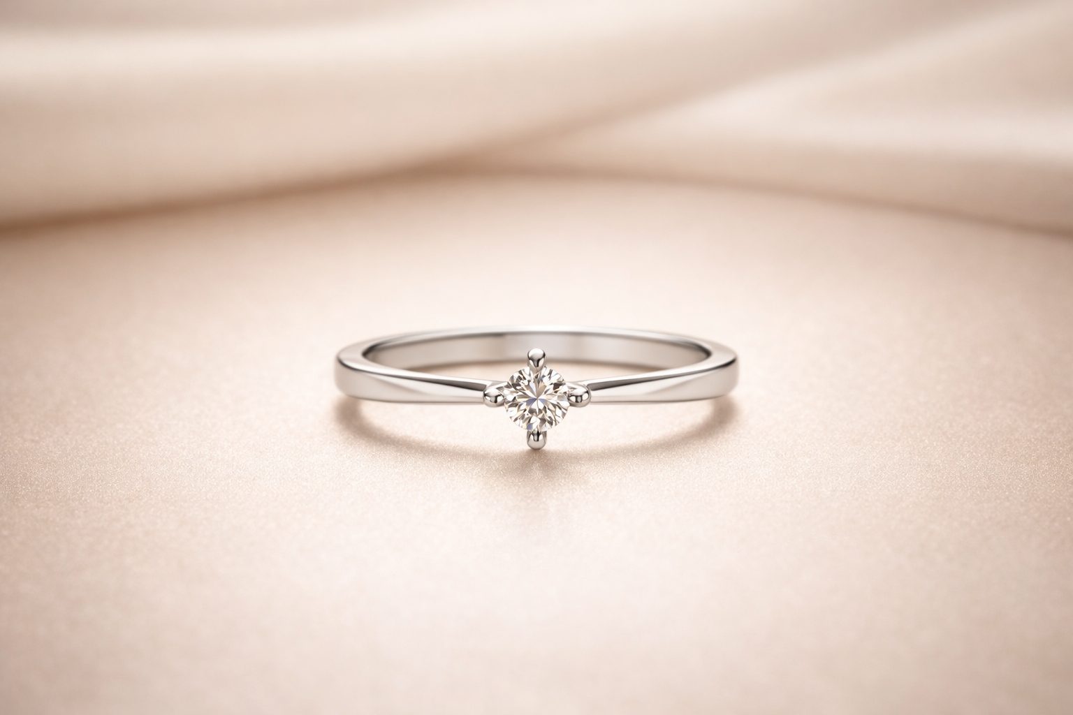 Kerasus Solitaire Diamond Ring – 14K Gold