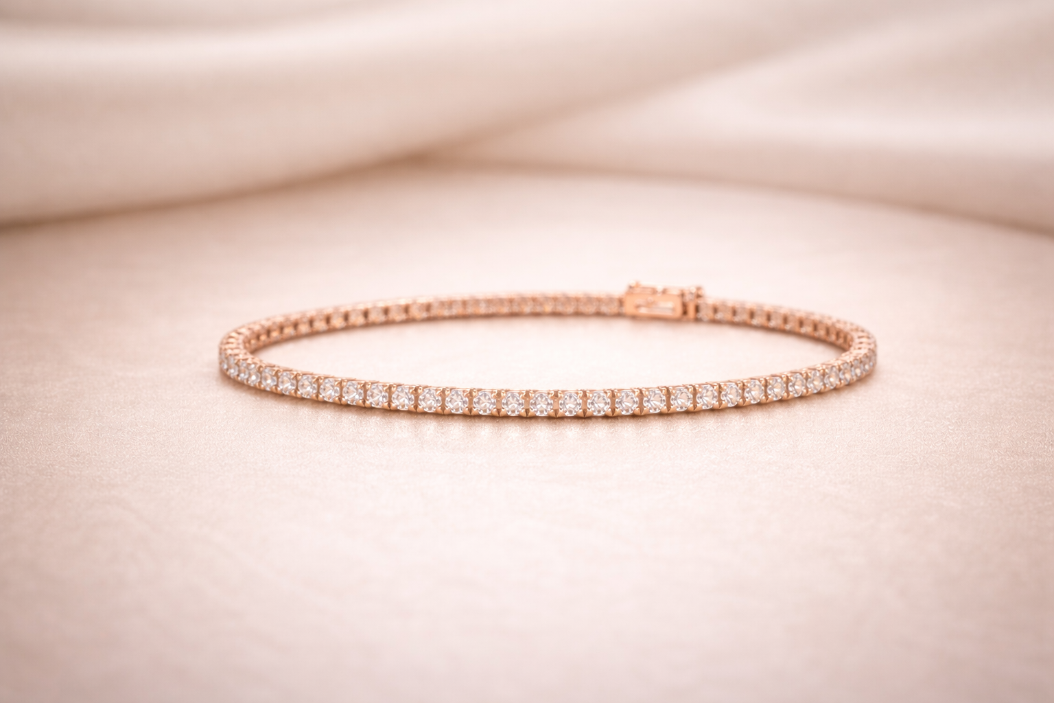Kerasus Diamond Tennis Bracelet – 14K Rose Gold