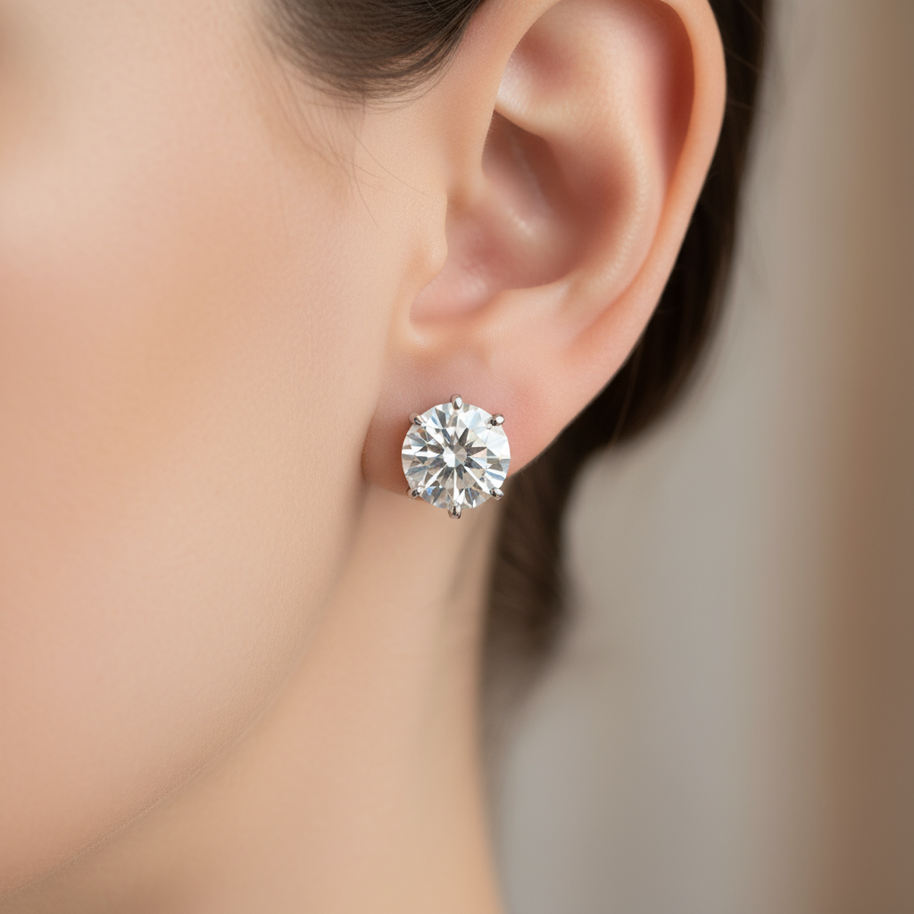 Diamond Stud Earrings