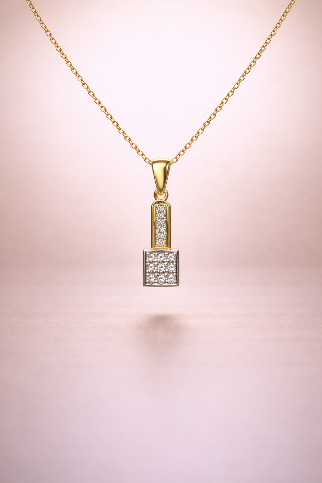 14K Gold Diamond Pendant Necklace
