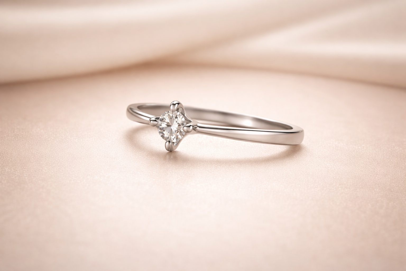 Kerasus Solitaire Diamond Ring – 14K Gold