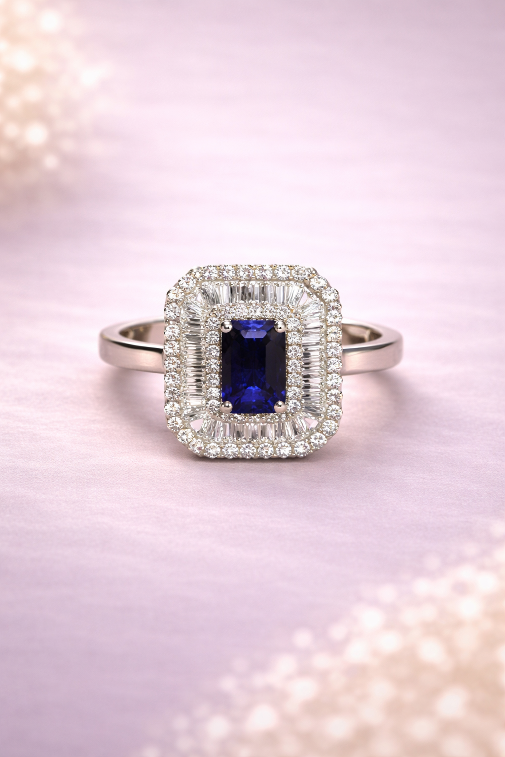 Kerasus 02 Sapphire & Diamond Ring – 18K Gold