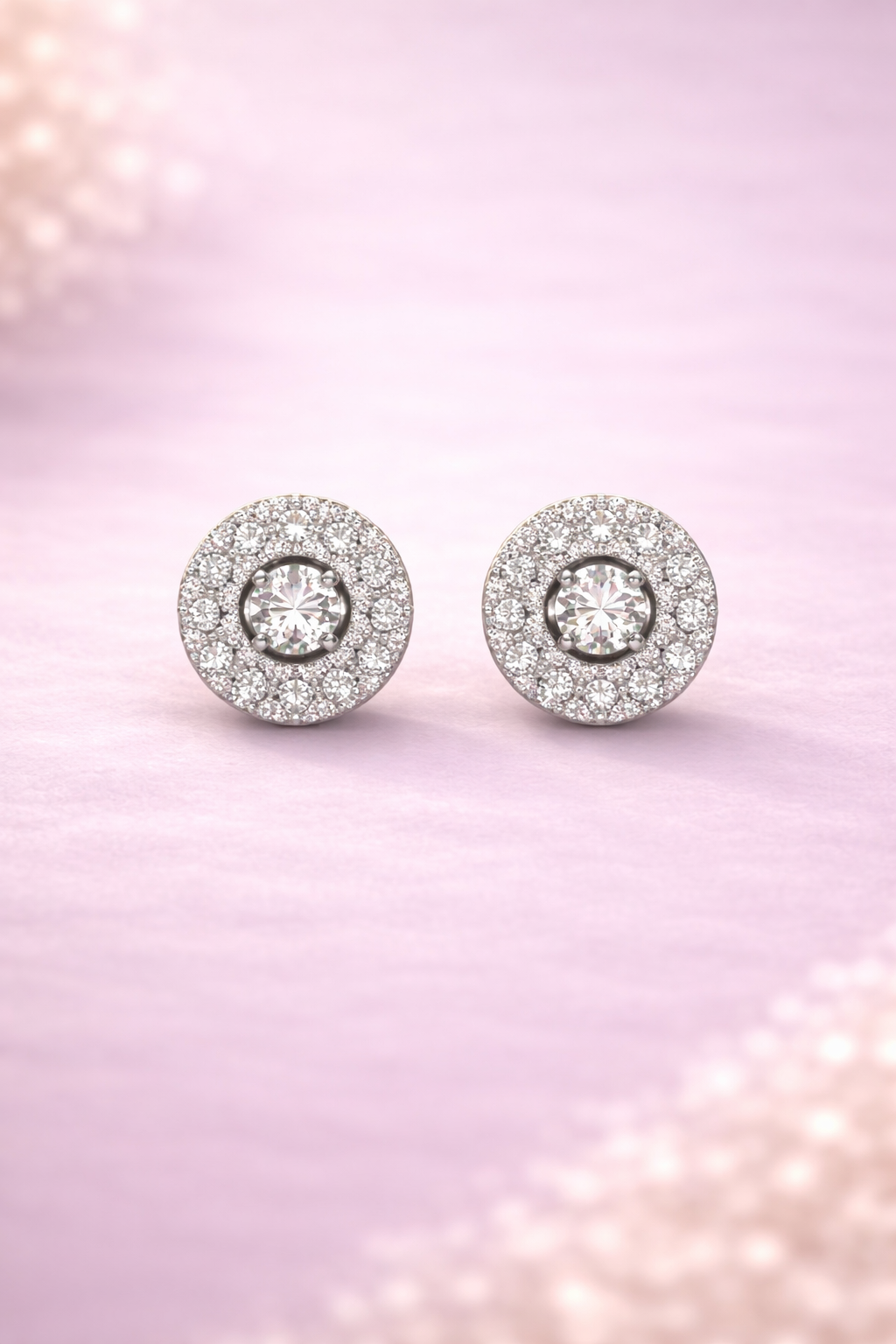 Kerasus 15 Diamond Stud Earrings – 18K Gold